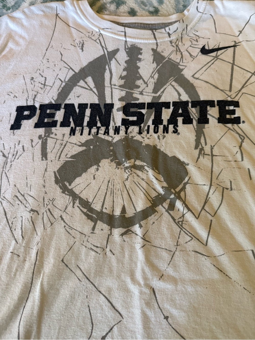 Nike White Penn State Graphic Short Sleeve Tee